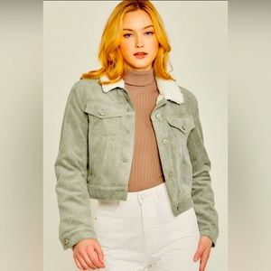 Corduroy Sherpa Lined Jacket